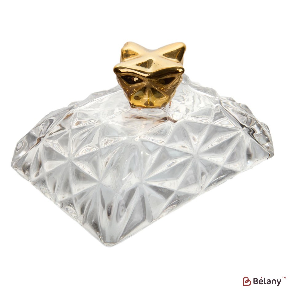 Butter dish "Blinella" with golden handle | 3