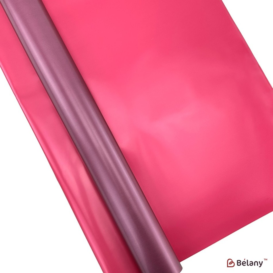 Two-color red-burgundy cellophane with mother-of-pearl "Dublu" | 2