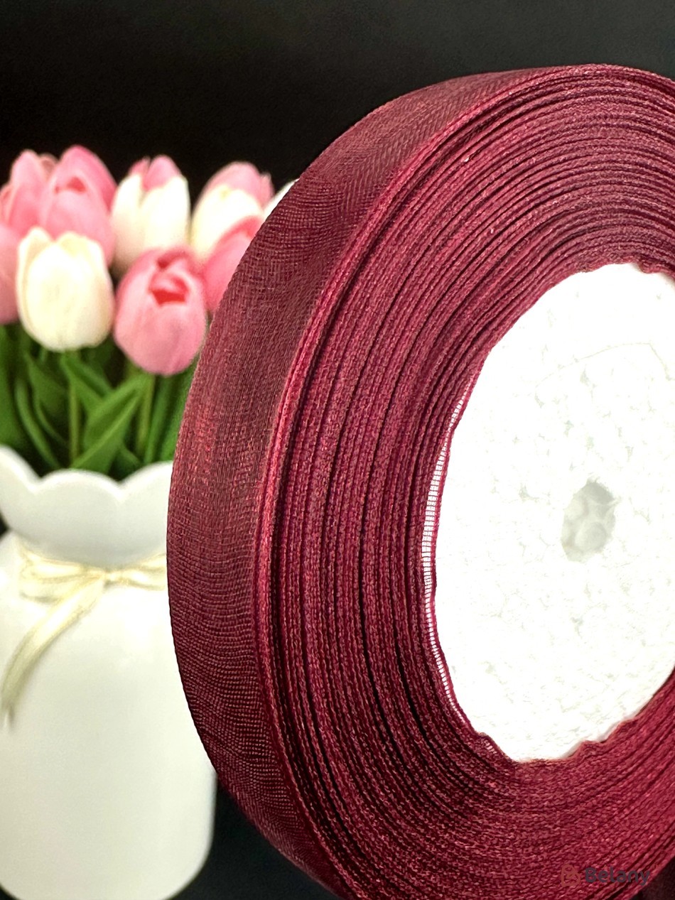 Panglică din organza, culoare #1048, 1cm/45,72m | 2