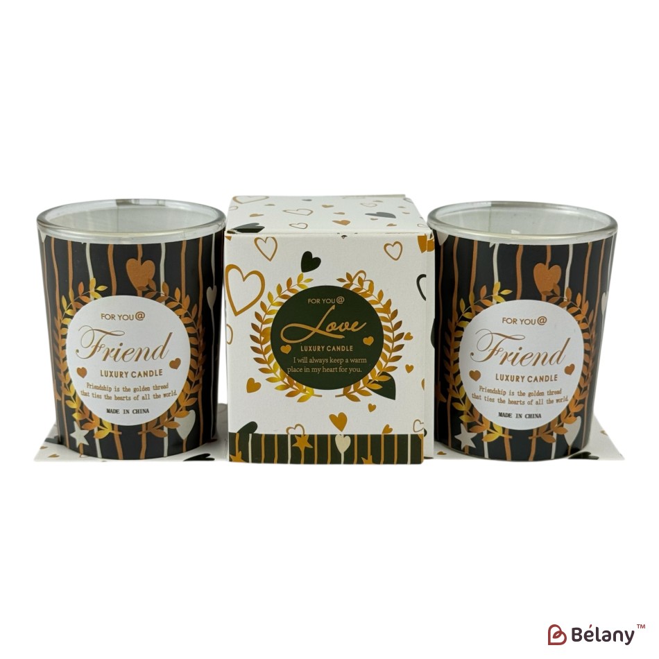 Lumânări parfumate „Friend” (set de 2 bucăți)