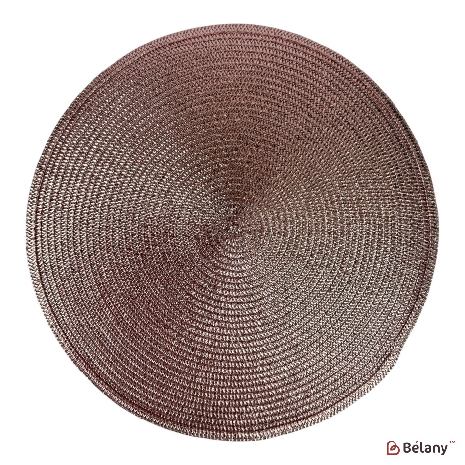 Set de 6 suporturi pentru farfurii, din PVC, izolante termic și antiderapante, culoare roz, model „Casa Chic”