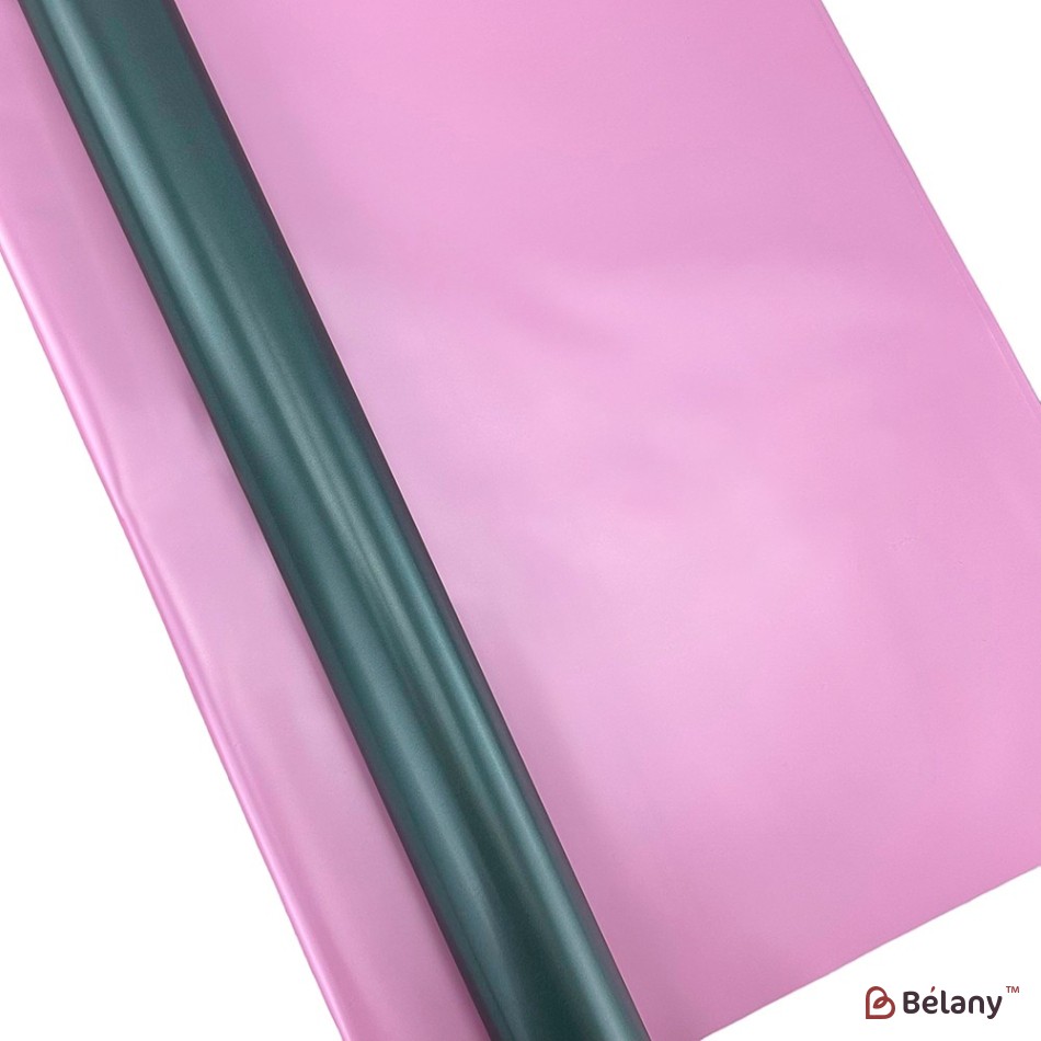 Celofan bicolor purpuriu-grafit cu sidef "Dublu" | 2