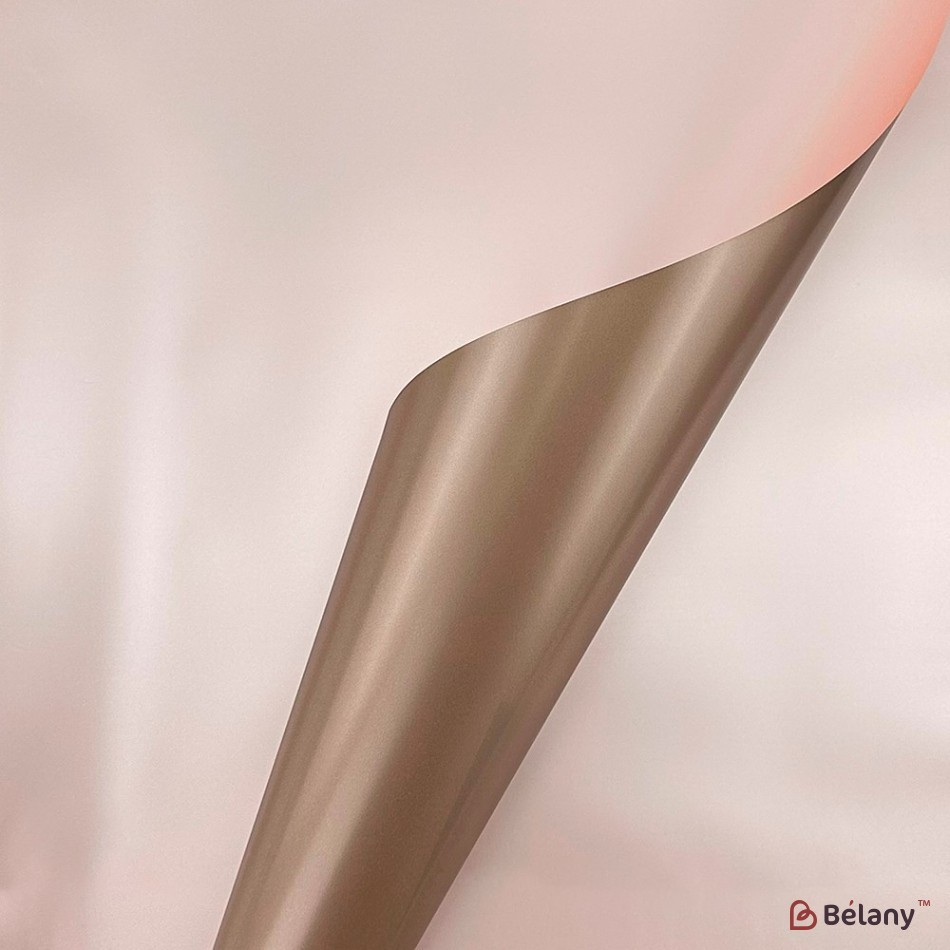 Two-tone cream-bronze cellophane with mother-of-pearl "Dublu"