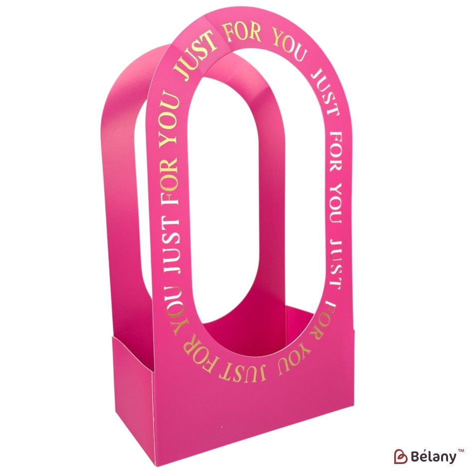 Set 10 pachete pentru flori fucsie "Handy" 22x12x38