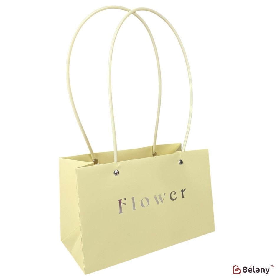 Set 10 pachete pentru flori galben "Flower #3" 22x10.5x13.5 | 2