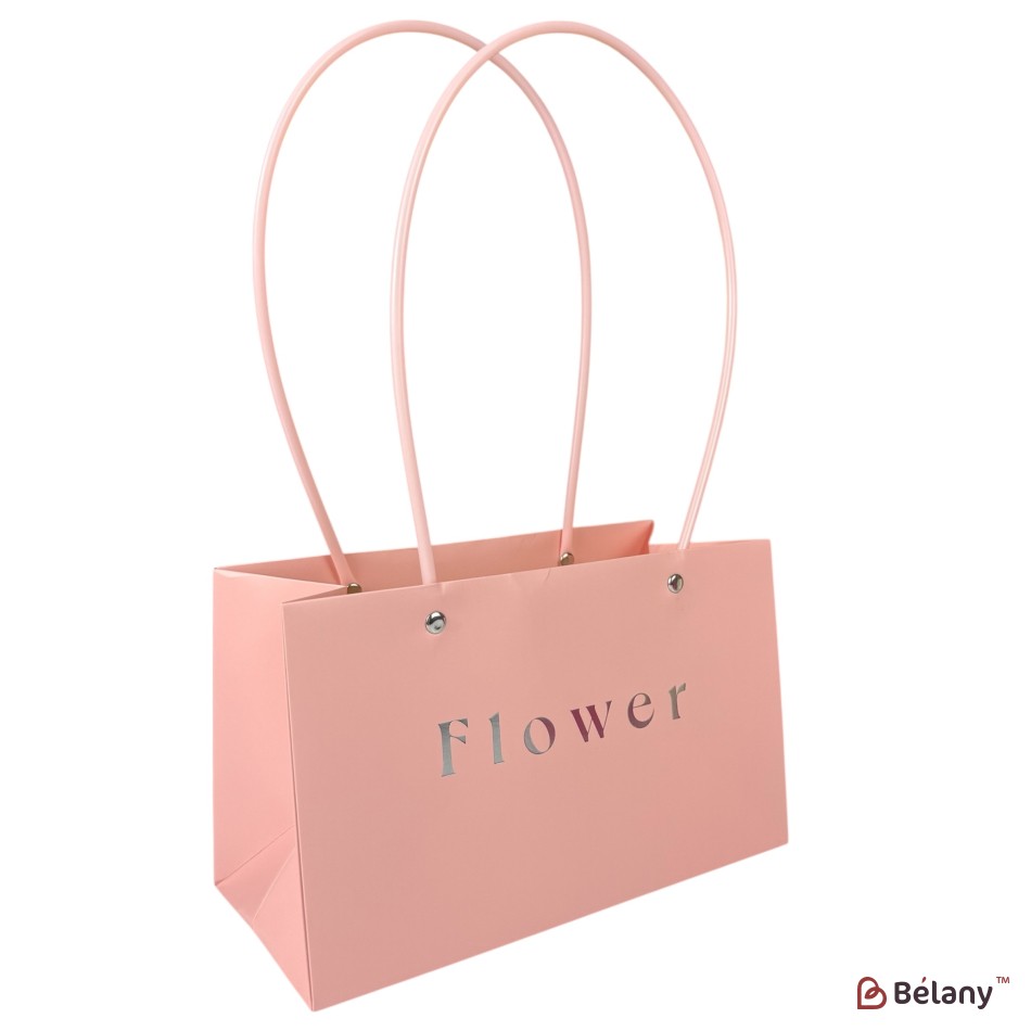 Set 10 pachete pentru flori roz "Flower #3" 22x10.5x13.5 | 2
