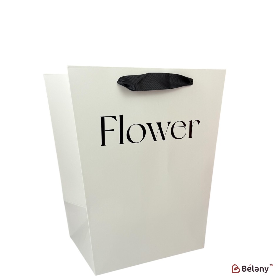 Set 10 pachete pentru flori alb "Flower #4" 25.5x20.5x30 | 2