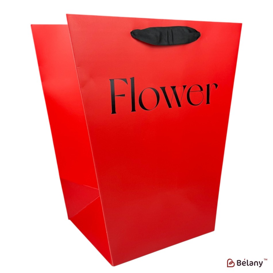 Set 10 pachete pentru roşu craft "Flower #5" 30x20x34 | 2