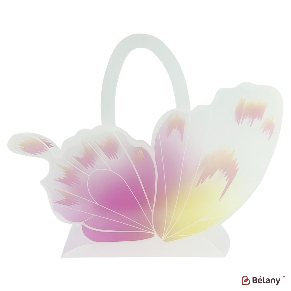 Set 10 pachete pentru flori roz "Fluture" 30x28x12 | 2