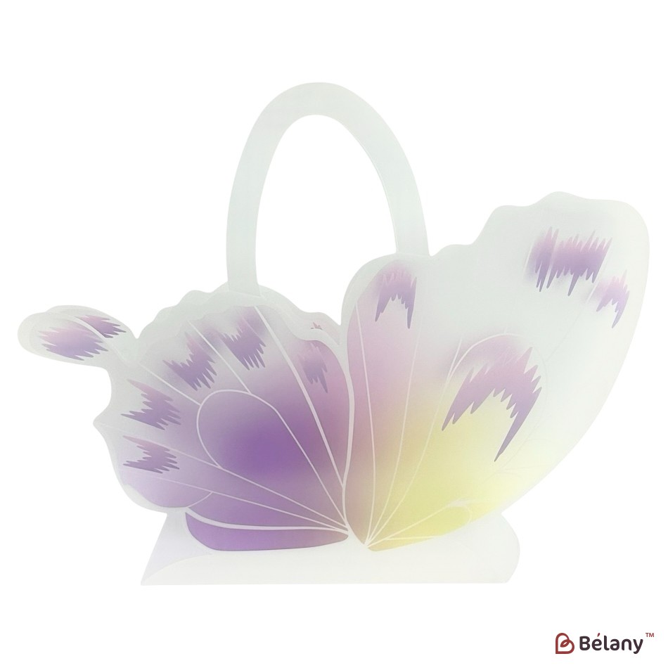 Set 10 pachete pentru flori roz "Fluture" 30x28x12 | 2