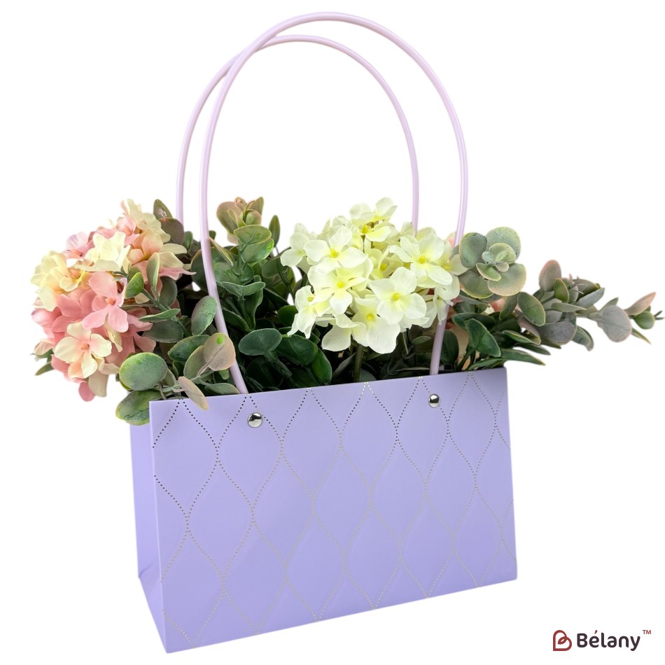 Set 10 pachete pentru flori liliac "Flower #9" 22x13x10