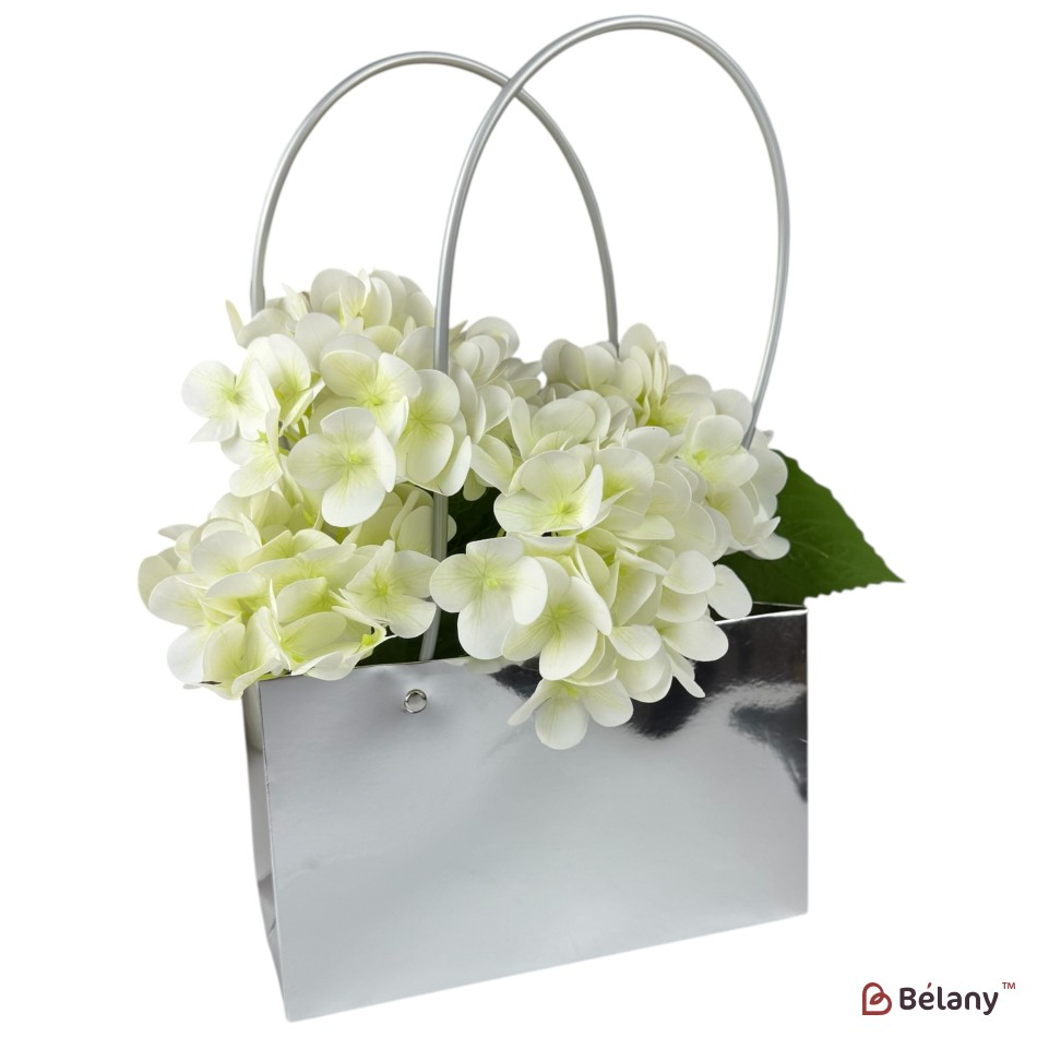 Set 10 pachete pentru flori argint "Flower #10" 22x13x10