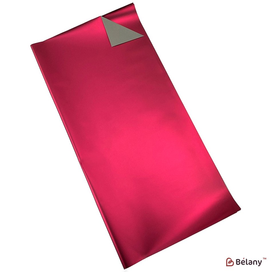 Celofan dublu gri-zmeura cu efect metalic | 3