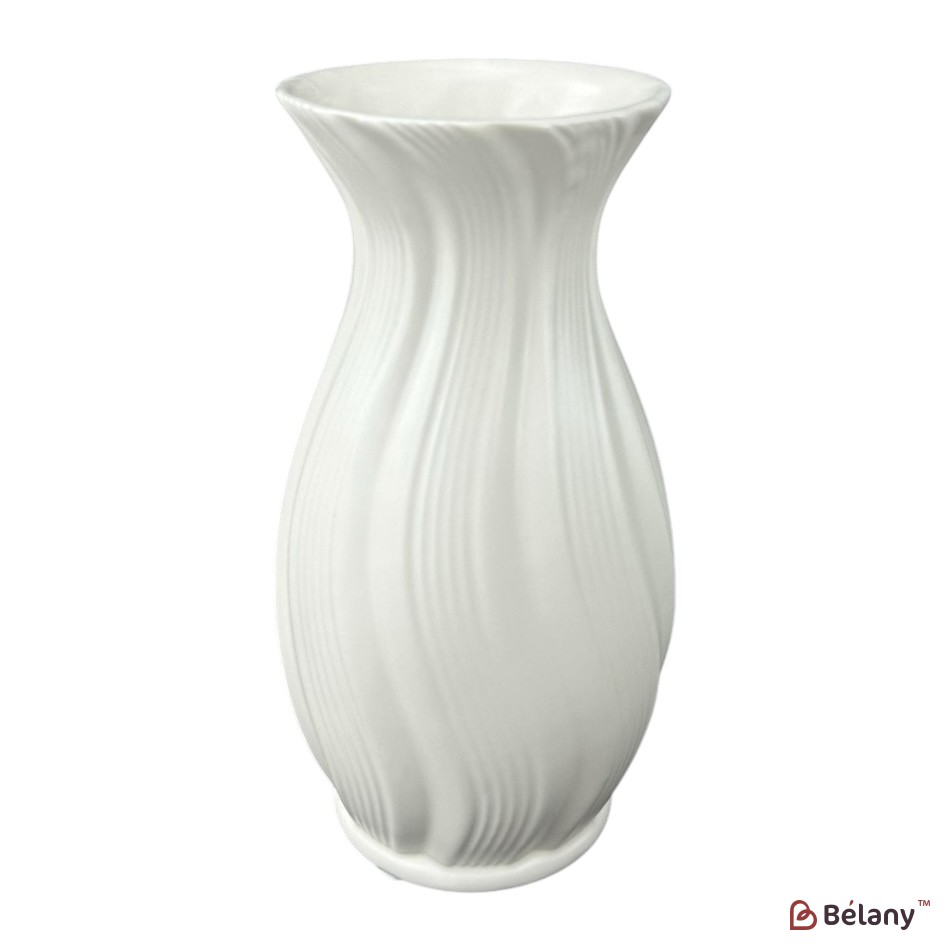 Vaza mare din ceramica "Beauty" alb