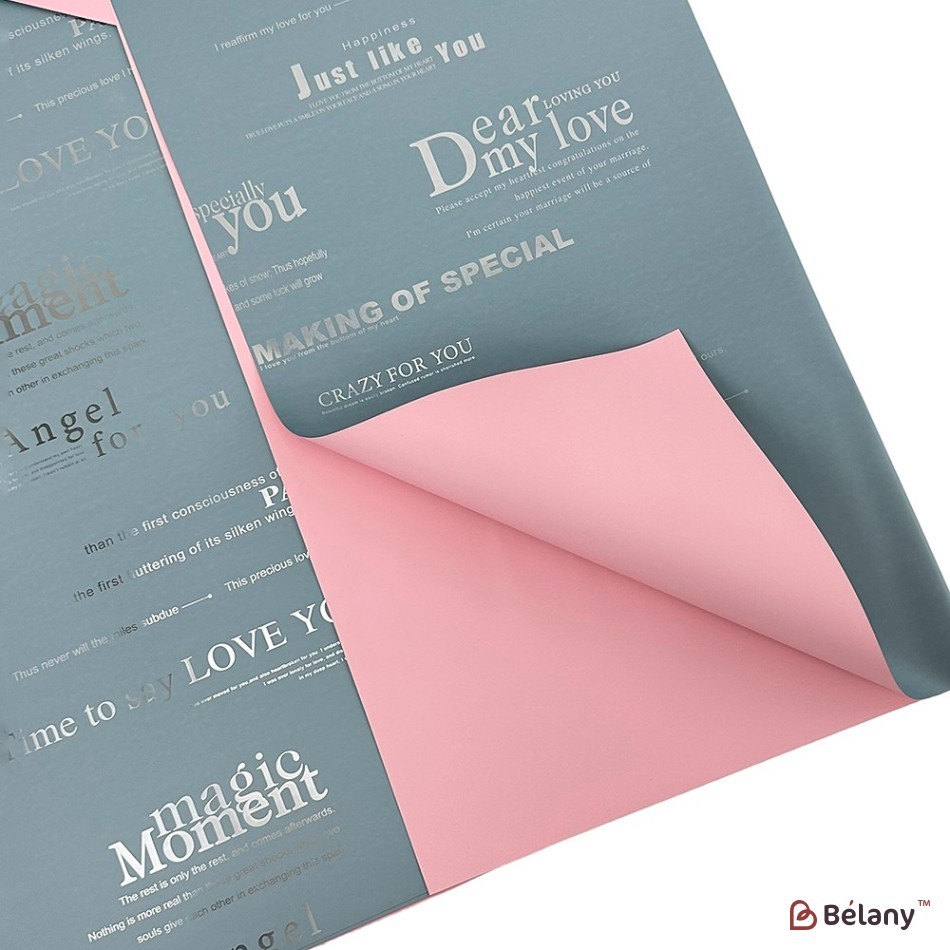 Double-sided cellophane pink-blue with inscriptions | 3