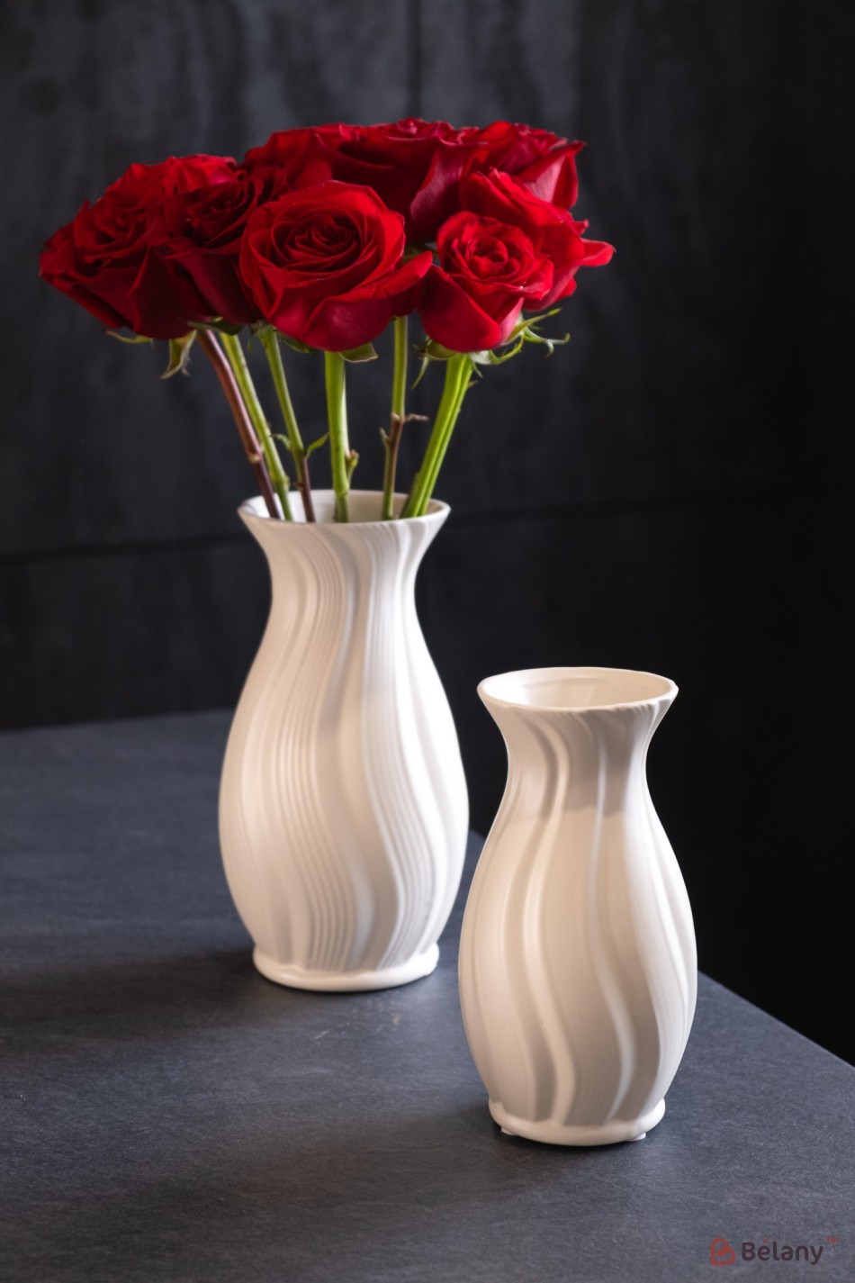 Vaza mare din ceramica "Beauty" alb | 2