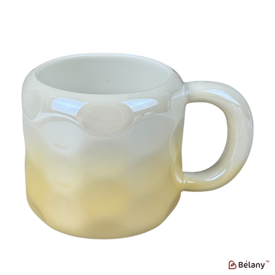 Cană din ceramică „Degrade Galben”, 400 ml
