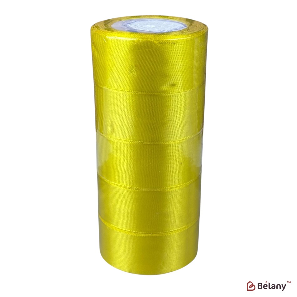 Set 5 role panglică florală satinată 4 cm x 22,8 m, #15 | 2