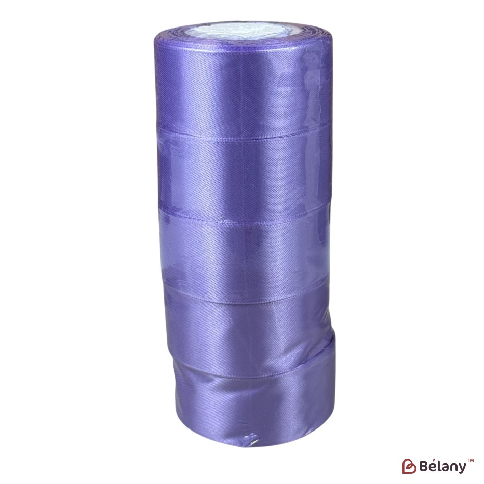 Set 5 role panglică florală satinată 4 cm x 22,8 m, #21 | 2