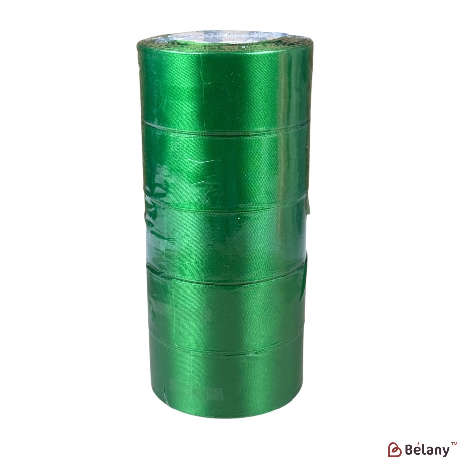 Set 5 role panglică florală satinată 4 cm x 22,8 m, #19 | 2