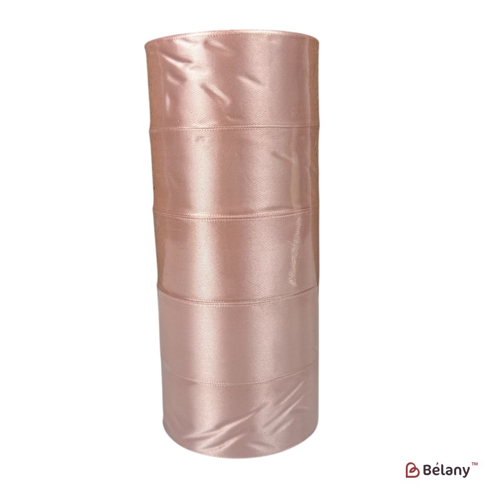 Set 5 role panglică florală satinată 4 cm x 22,8 m, #41 | 2