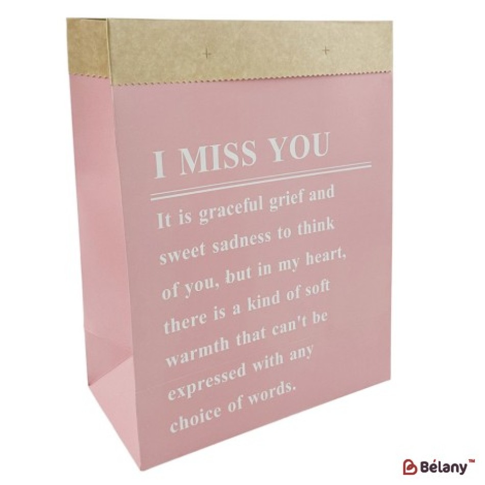 Set de 10 pungi de flori roz cu inscriptii | 2