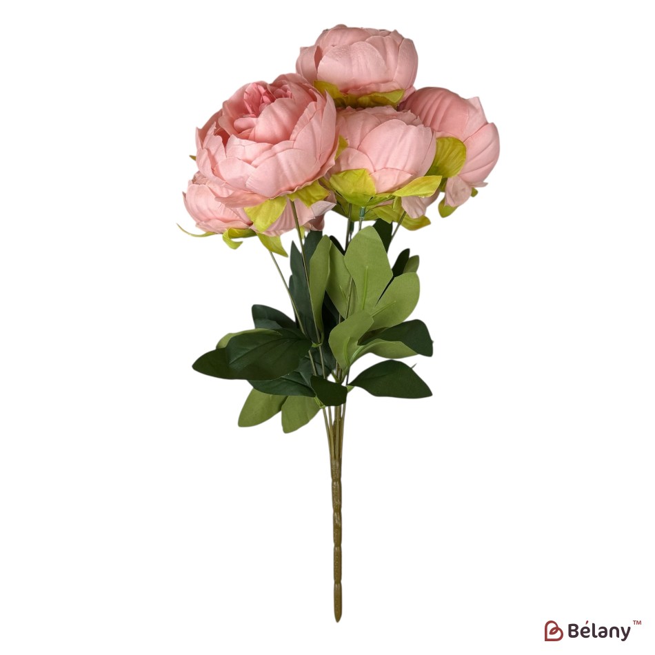 Buchet artificial cu 7 bujori roz | 2
