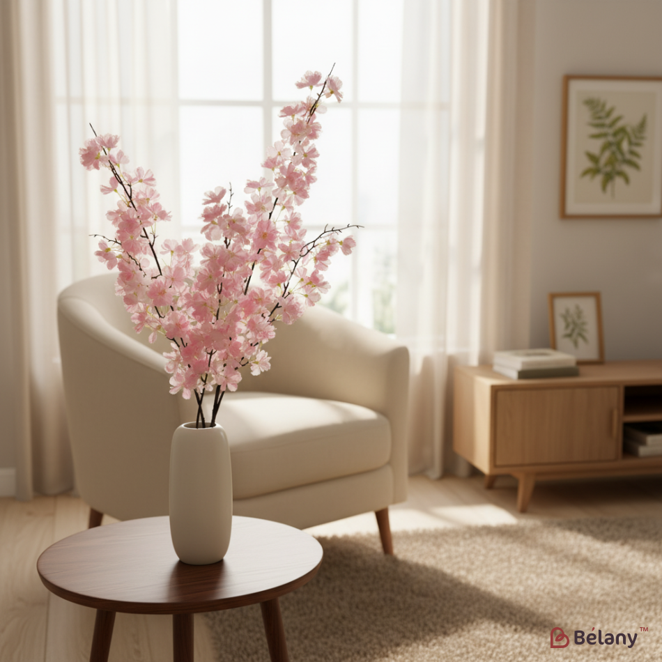Ramură artificială de sakura, 160 cm, roz deschis | 2