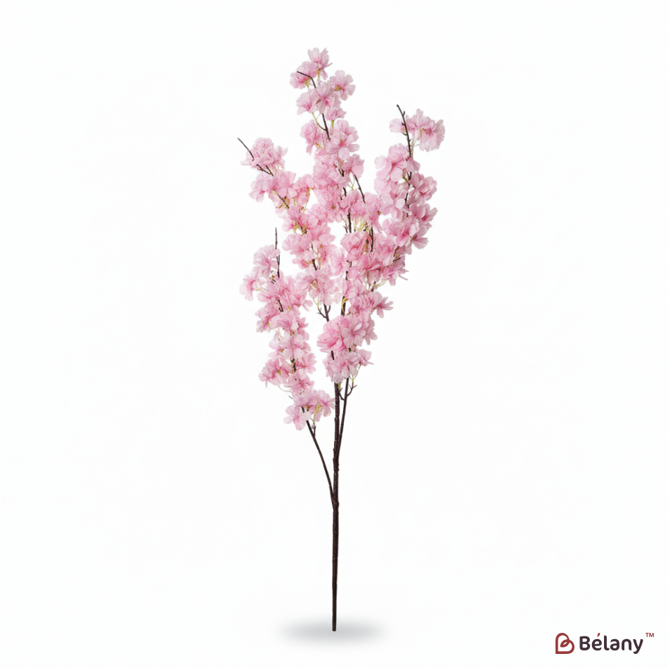 Ramură artificială de sakura, 160 cm, roz aprins