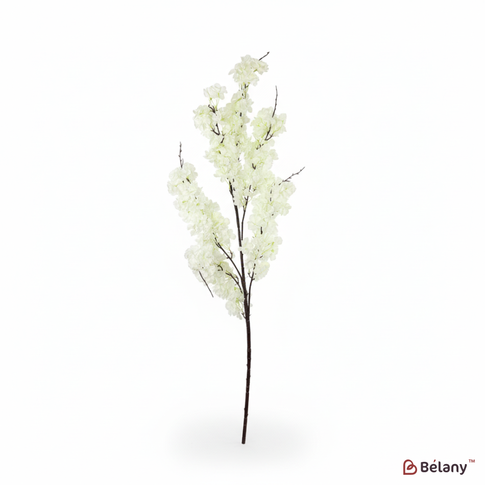 Ramură artificială de sakura, 160 cm, Șampanie | 4
