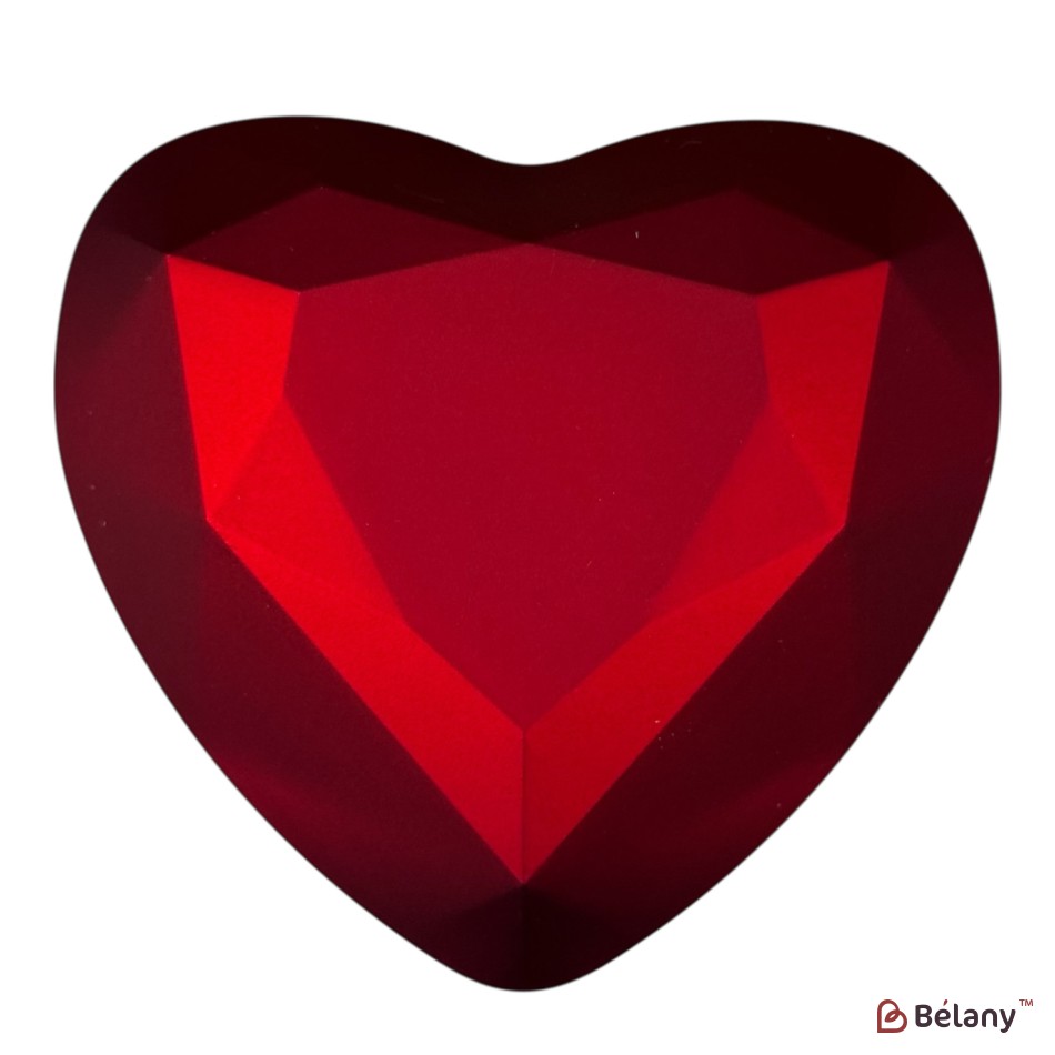 Cutie de bijuterii, luminoasă, roșie | 3