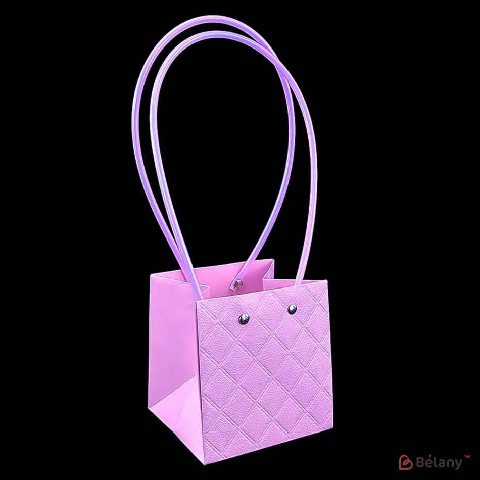 Set de 10 pungi mov, model diamant