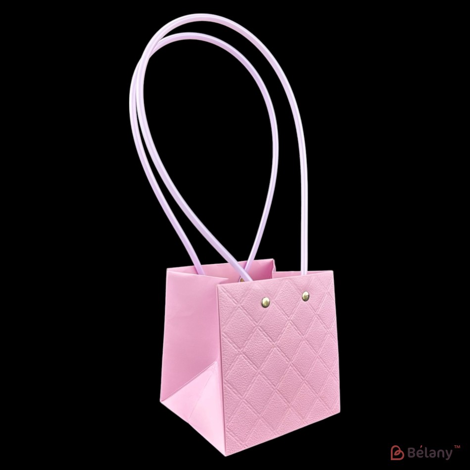 Set 10 genti roz, model diamant