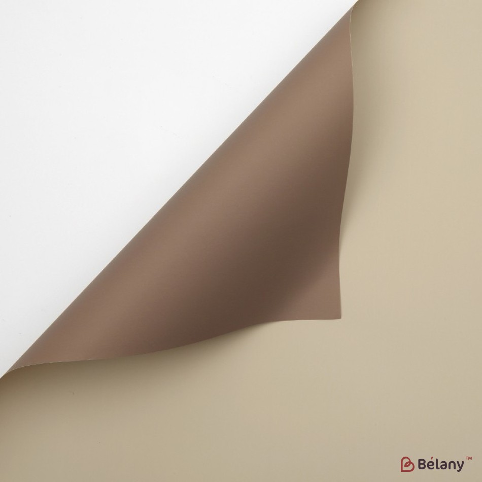 Two-color cellophane, coffee with milk #154