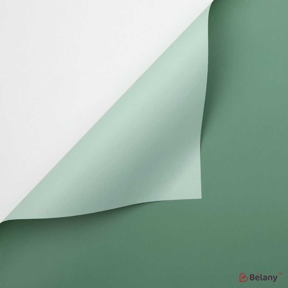 Two-color cellophane, light green and emerald #095