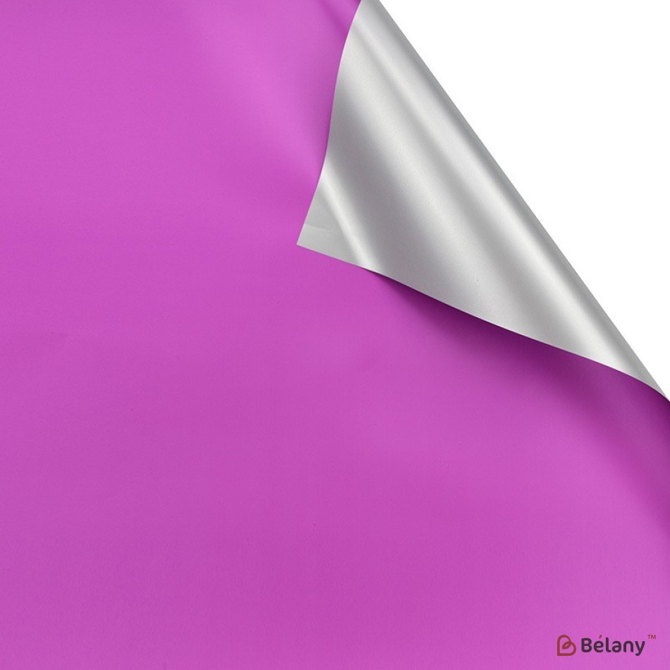 Cellophane two-color, fuchsia-silver #18