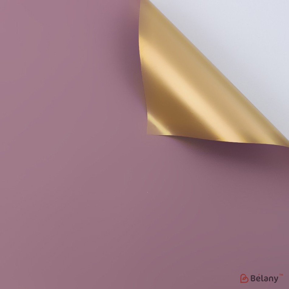 Cellophane "Gold" two-color, Rictorian rose #036