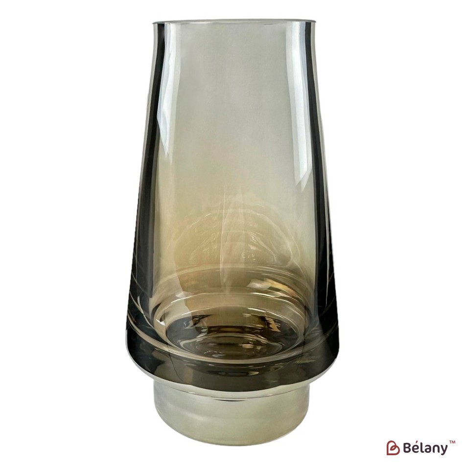 Vaza de sticla "Like a lamp M" gri | 2