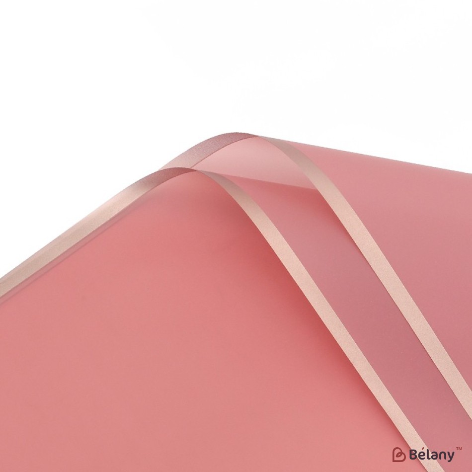 Transparent tawny cellophane, with bronze edging #08