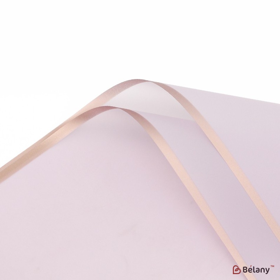 Transparent lilac cellophane, with bronze edging #14