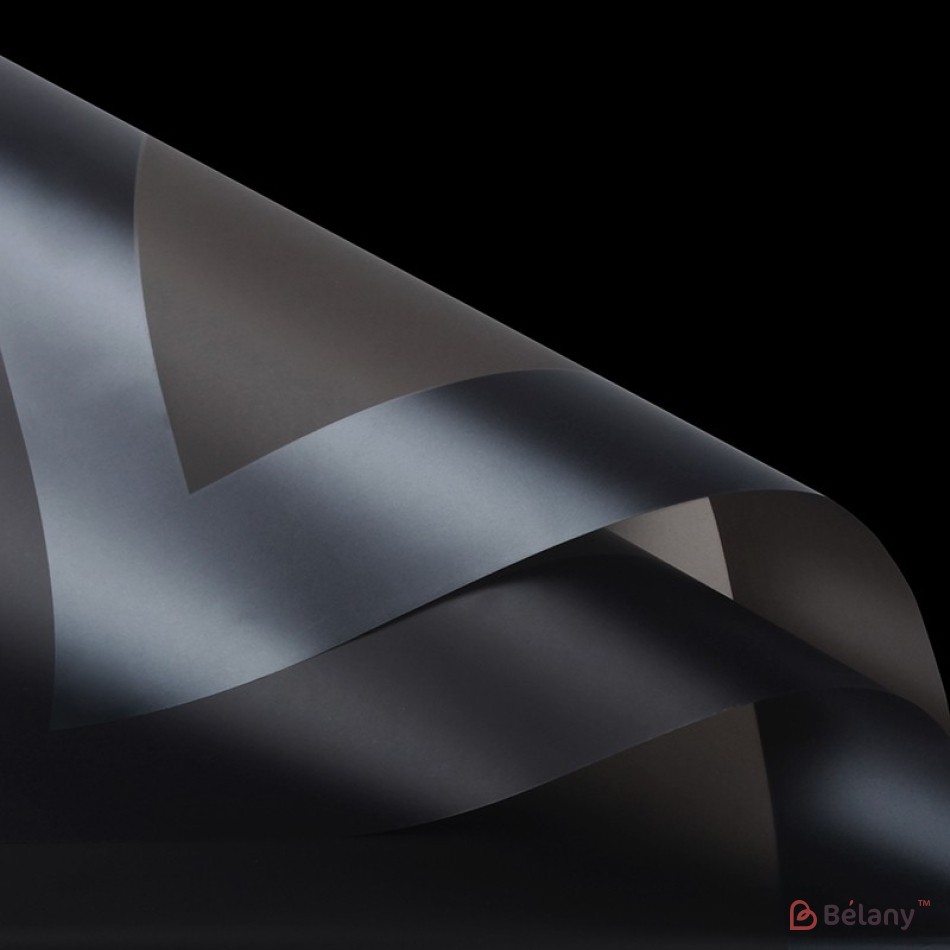 Black translucent cellophane, with edging, 58x58 #10