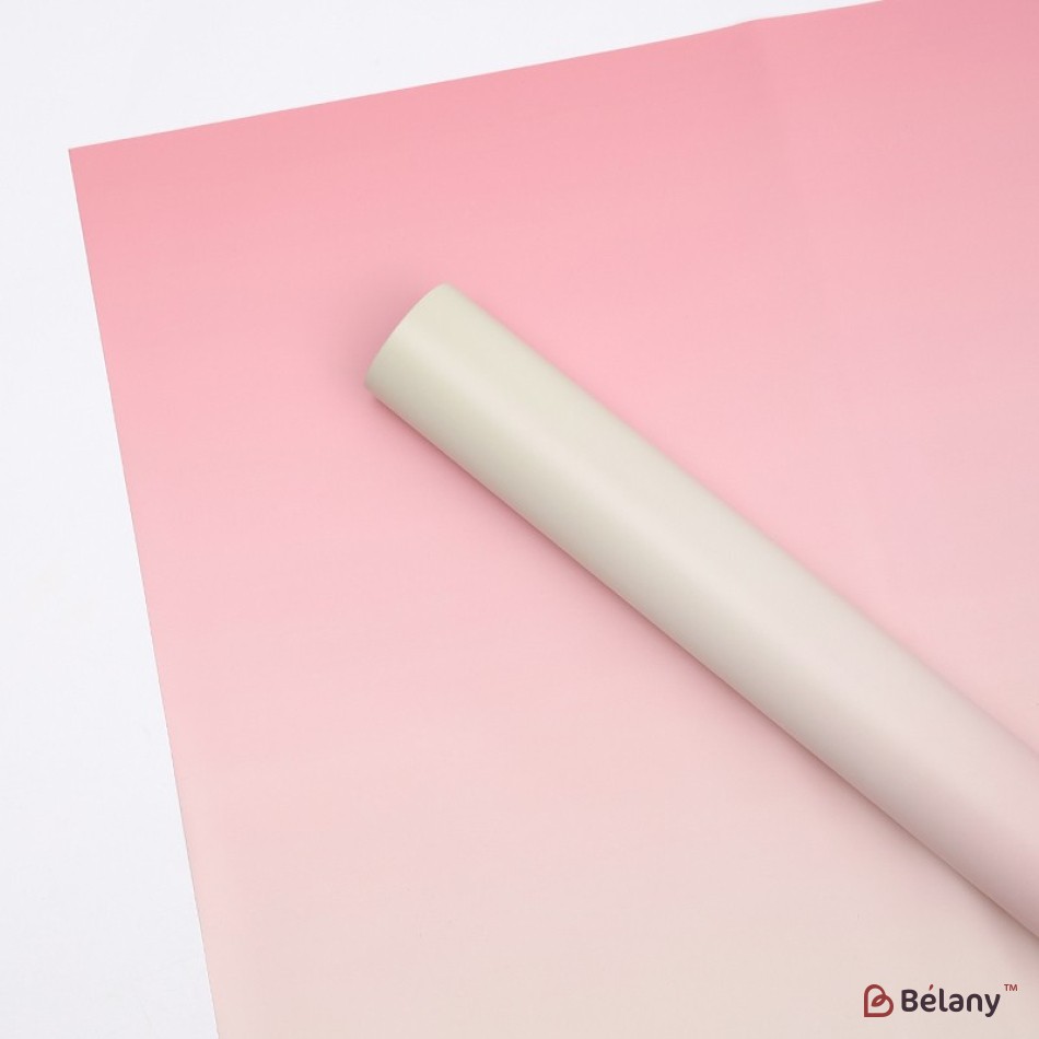 Cellophane gradient pink-bej 58x50cm #164