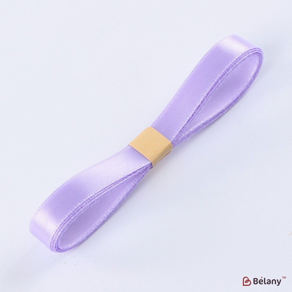 Polyester ribbon, lavender, 1cm / 82,29 m