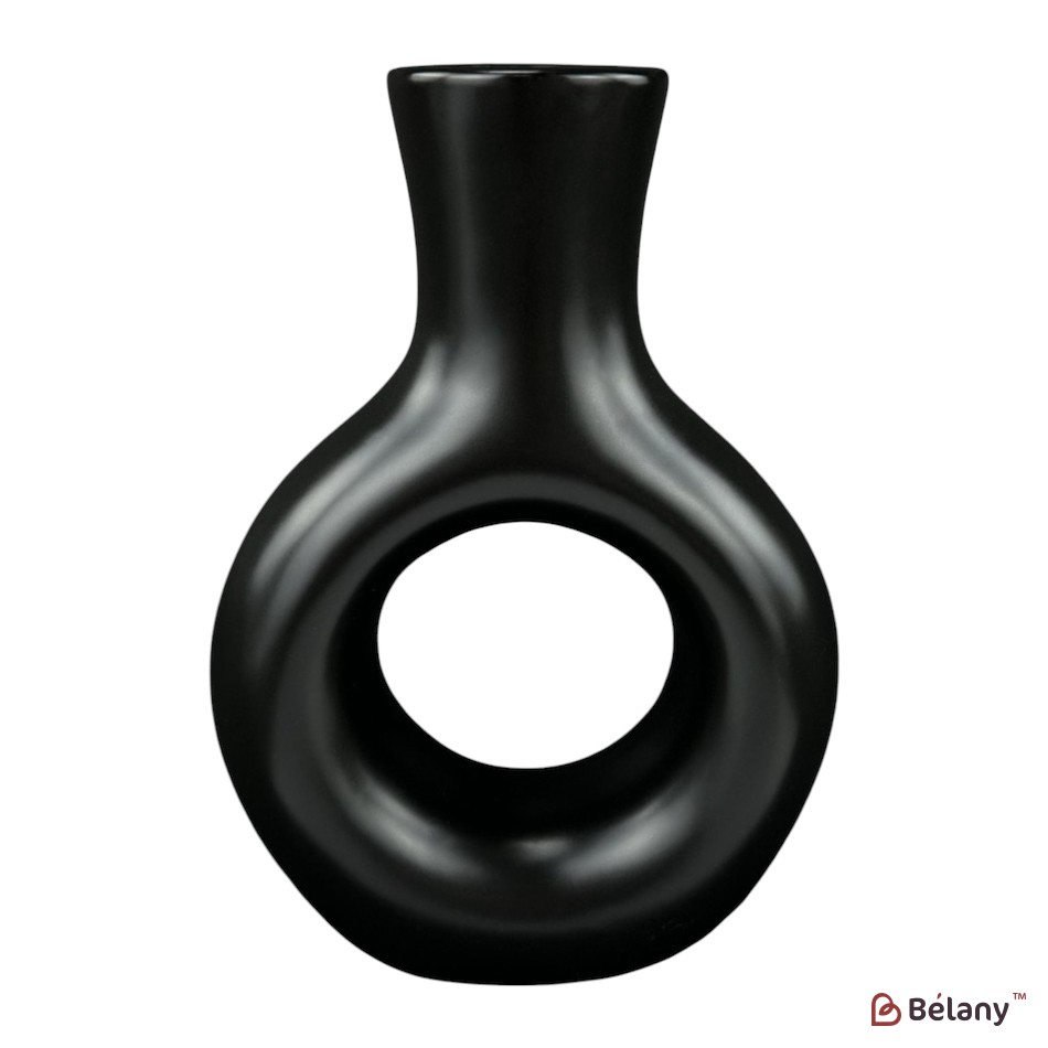 Vaza ceramica negru "Alb-negru"