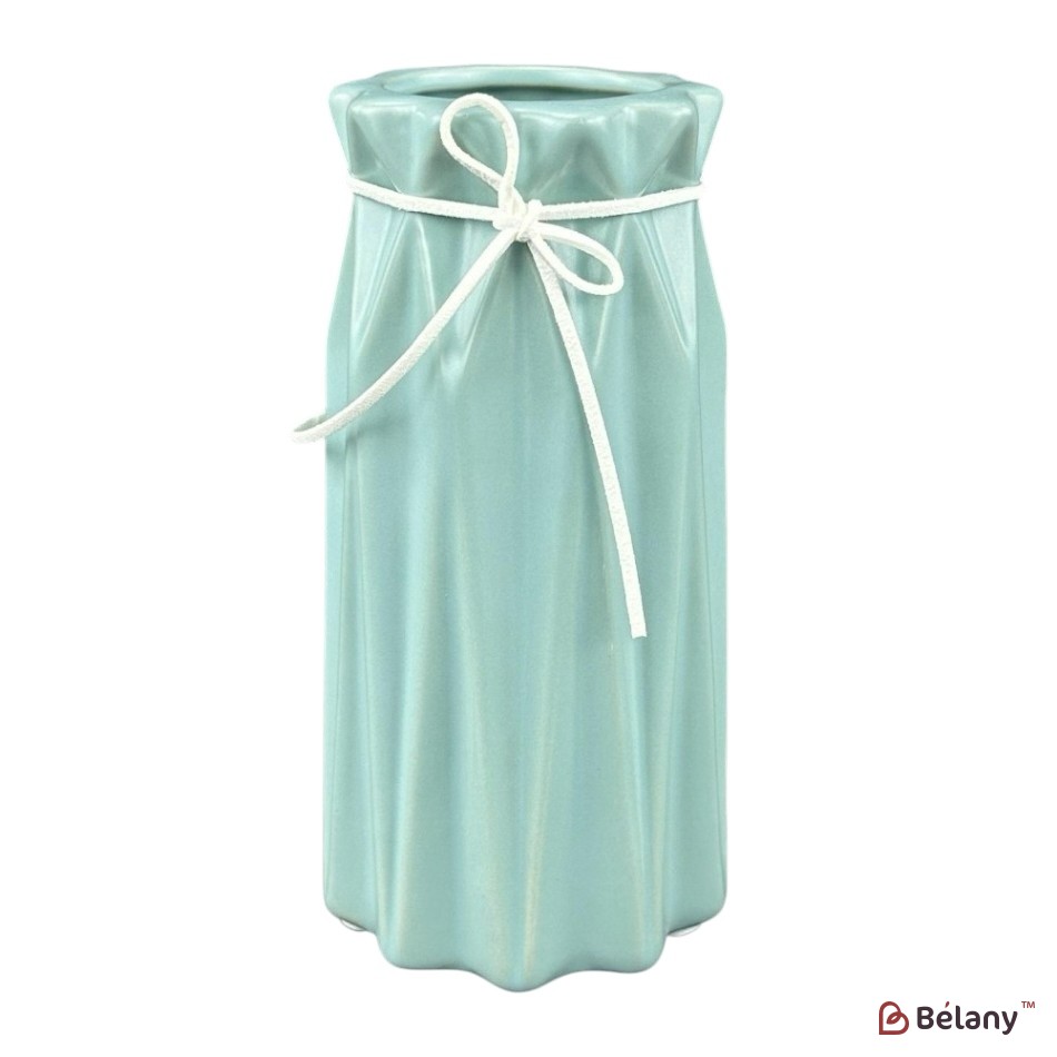 Blue ceramic vase "Comet S"