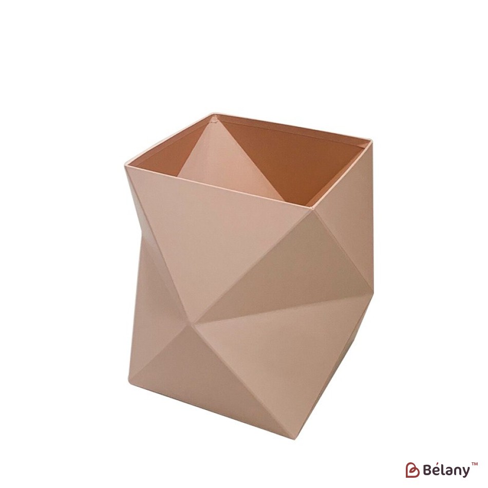 Cutie cu flori geometrice Bej "Shapes" 26,5x26,5x24
