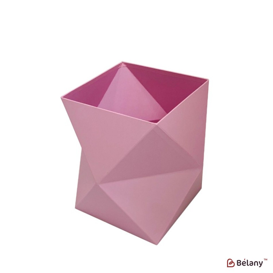 Pink geometric flower box "Shapes" 26.5х26.5х24