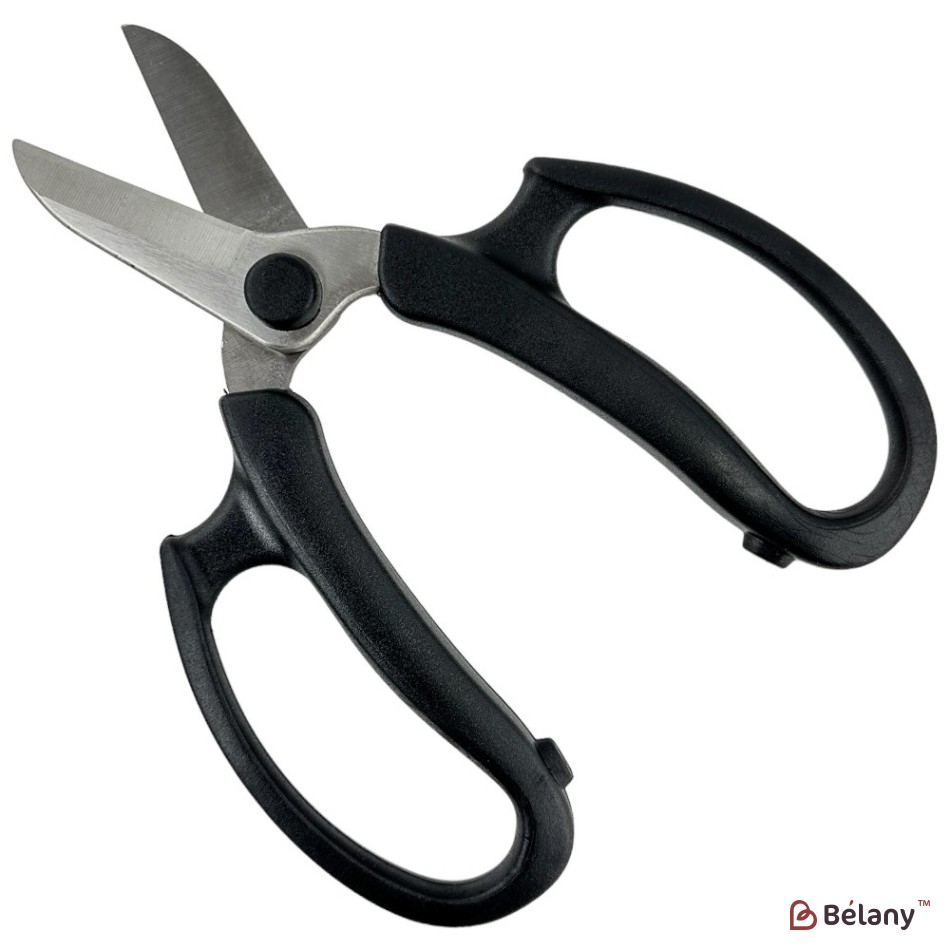 Foarfece florale negre, fier + plastic, 17/10,5 | 2