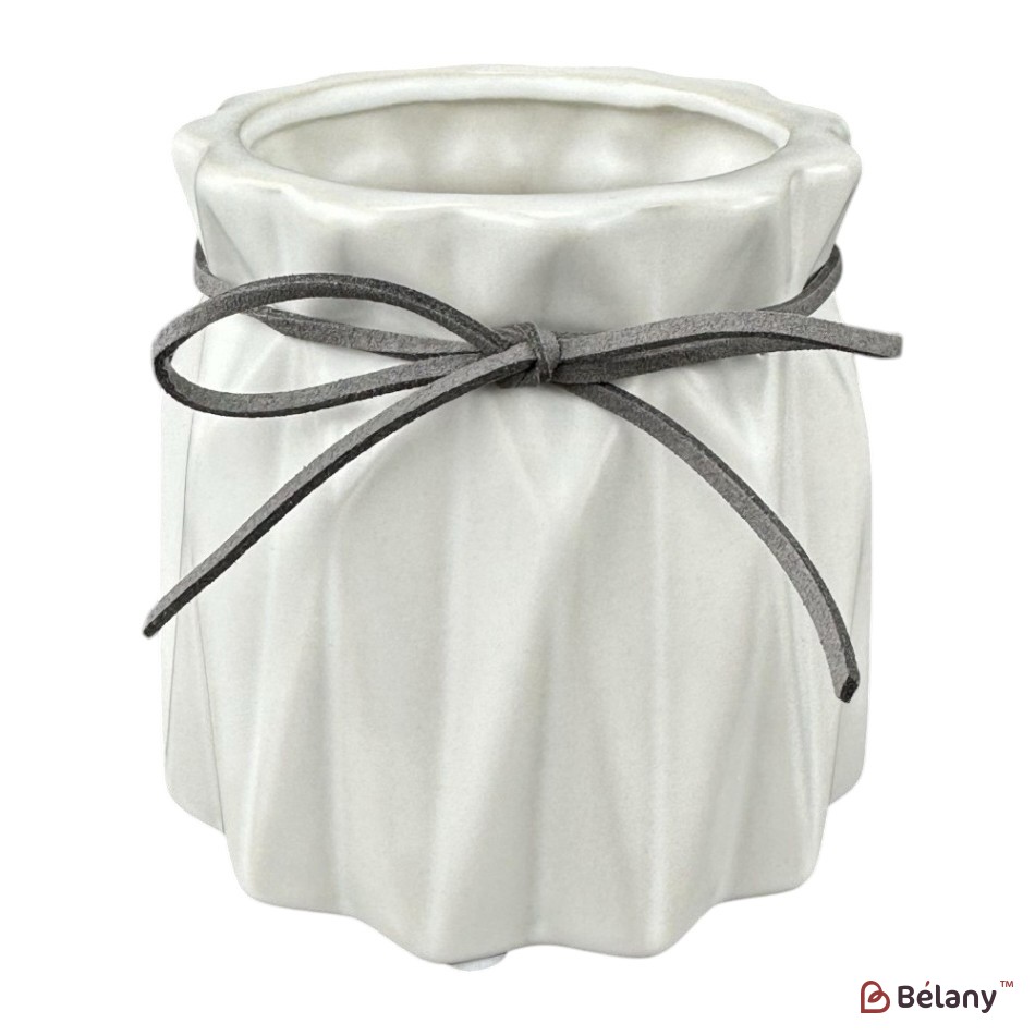 Vaza ceramica "Tiny S" alba