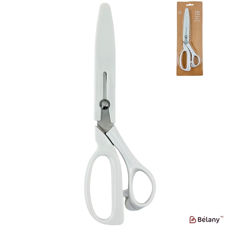 Foarfece florale albe, fier + plastic, 23/7